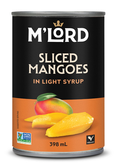Sliced mangoes