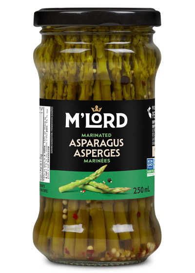 Asperges vertes marinées